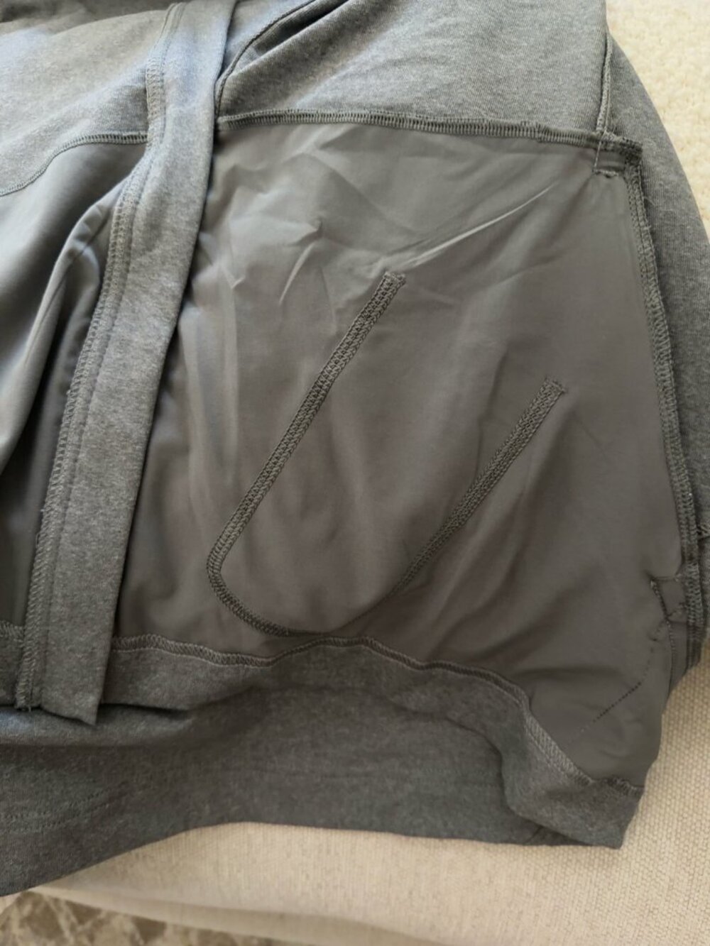 Lululemon City Trek Gray Hooded Full Zip Jacket Size 12 - Picture 10 of 10